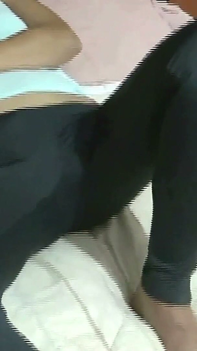 Looking at big cocks, I put my hand under my jeans and start touching myself | Clip 1