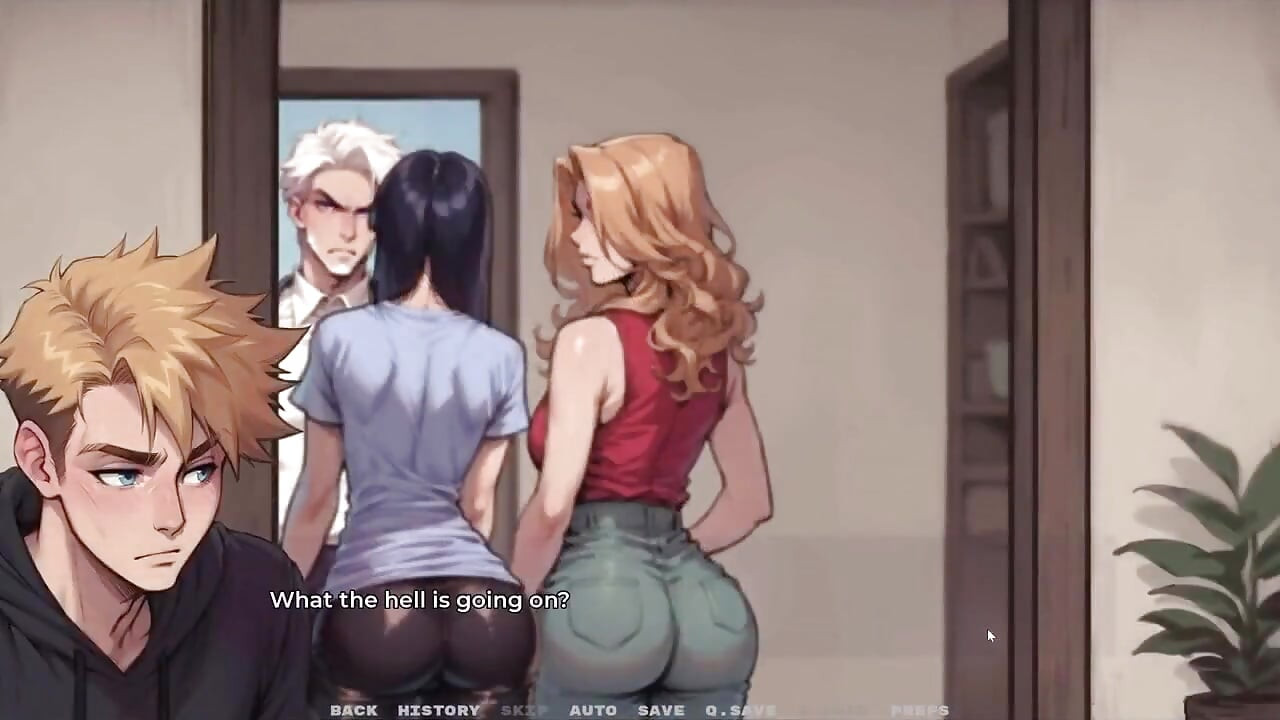 My New Girlfriend Taboo Hentai Game Ep.48 Caught by My Father in Law with My Step Mom and GF in the Kitchen!