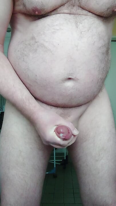 Naked and Horny in the Bathroom with the Paper Roller