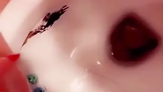 Fingering pantat dan fisting memek dan kencing