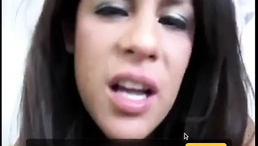 Camera man blows his load on a brunette's ass after she sucks on his hard dick