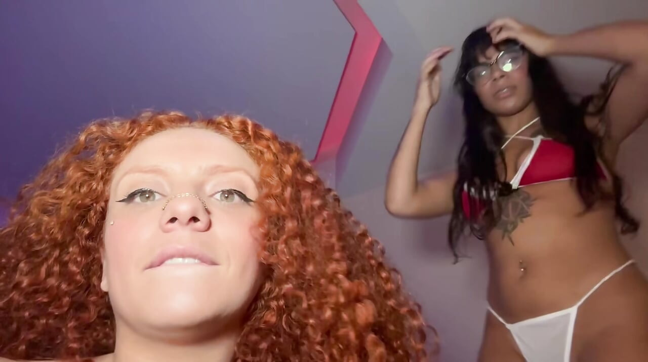 Menage! My friend's boyfriend fucks us after helping us make content