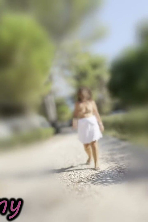 Exhibitionist Teacher Risky Tits Flash Naked Walk Public Streets France Caught by People Misscreamy