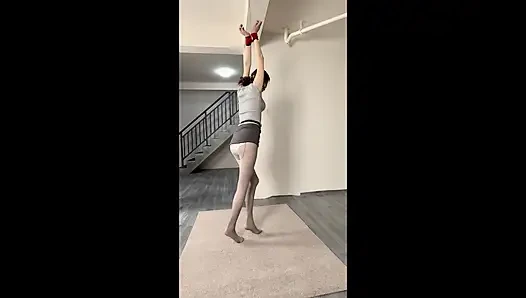 Ol Thick Gray Foot Pad Hanging + Electric Shock + Whipping