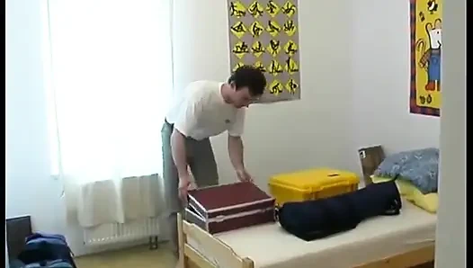 Busty blonde mature is getting drilled on the bed