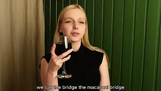 DINNER AT THE RESTAURANT ENDED WITH ROUGH SEX - SHE CRAWLED INTO MY PANTS HERSELF!! - A BLONDE WITH BIG TITS SWALLOWS MY COCK