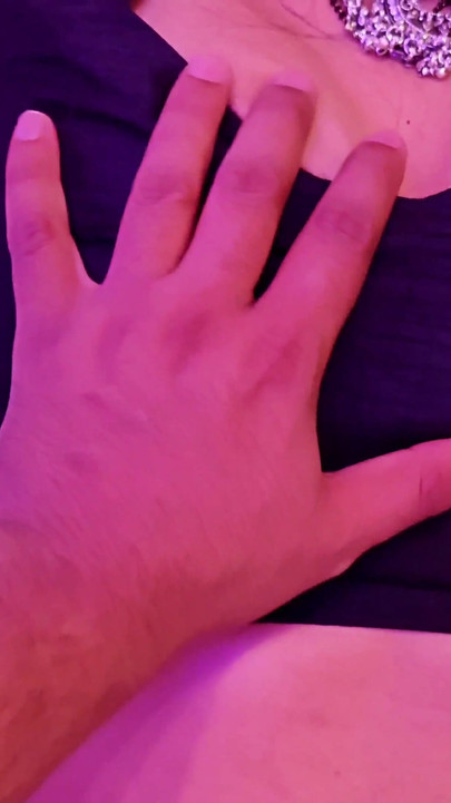 stepmom caught me while i'm jerk off and rubbing my dick. then i give her a tight hug. | Clip 2