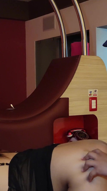 Captivating moment from "Big stepbrother finds me alone in the room and makes me his whore"