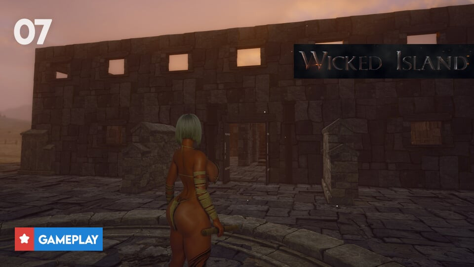 EP7: Building the Stone House Kitchen, Bed & Bath in Wicked Island (Gameplay)