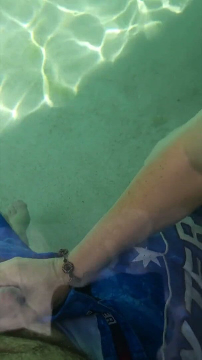Giving the poolboy a handjob | Clip 2