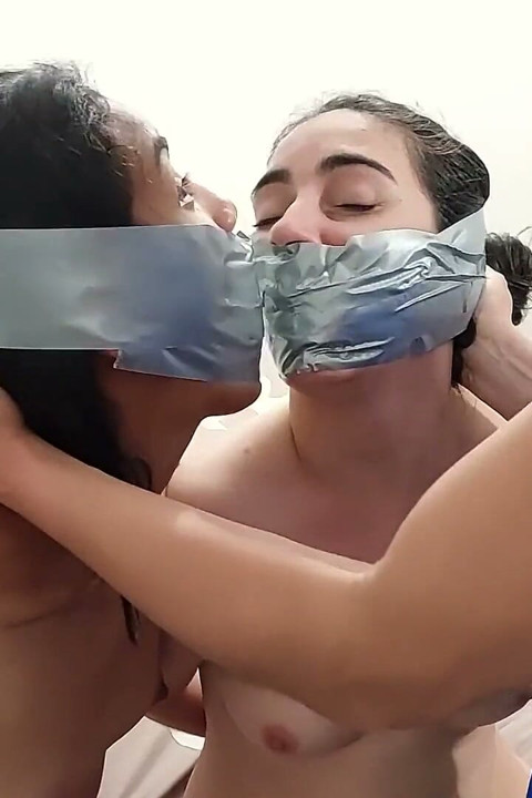 Selfbondage Gone Wrong: Suddenly We Were All Tied Naked and Tape Gagged Tight!