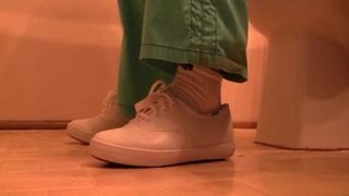 Keds sneaker shoeplay in the bathroom Full Vid