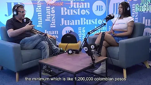Oiled Latina with Beautiful Tits Kataleya Ross Hops up the Vibrator Machine Until She Cums! Juan Bustos Podcast
