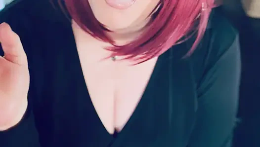 This gorgeous Secretary, Tina Snua,  Smokes A Cigarette For You With Lots Of Tricks