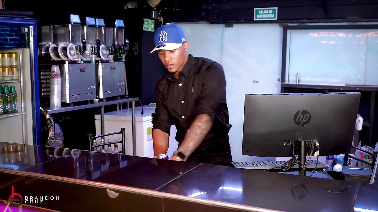 Bartender Has Risky Sex at Work with a Horny Girl