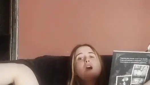 Trying to read while using my vibrator