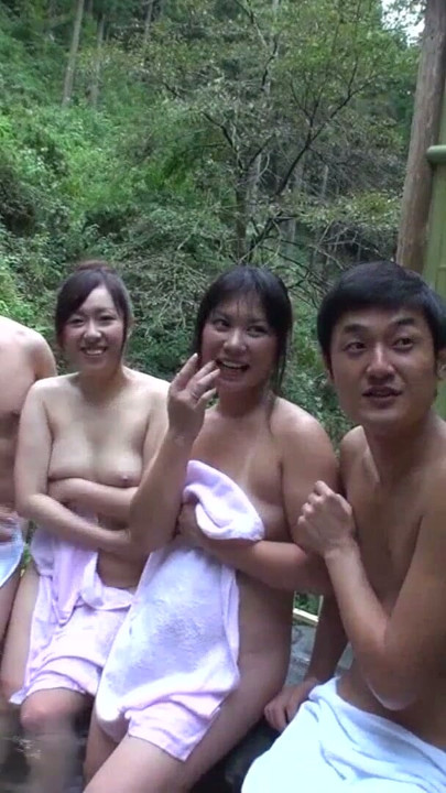 Japanese sex of four couples in a swinger club. Amateur Japanese sex. They do squirt | Clip 1