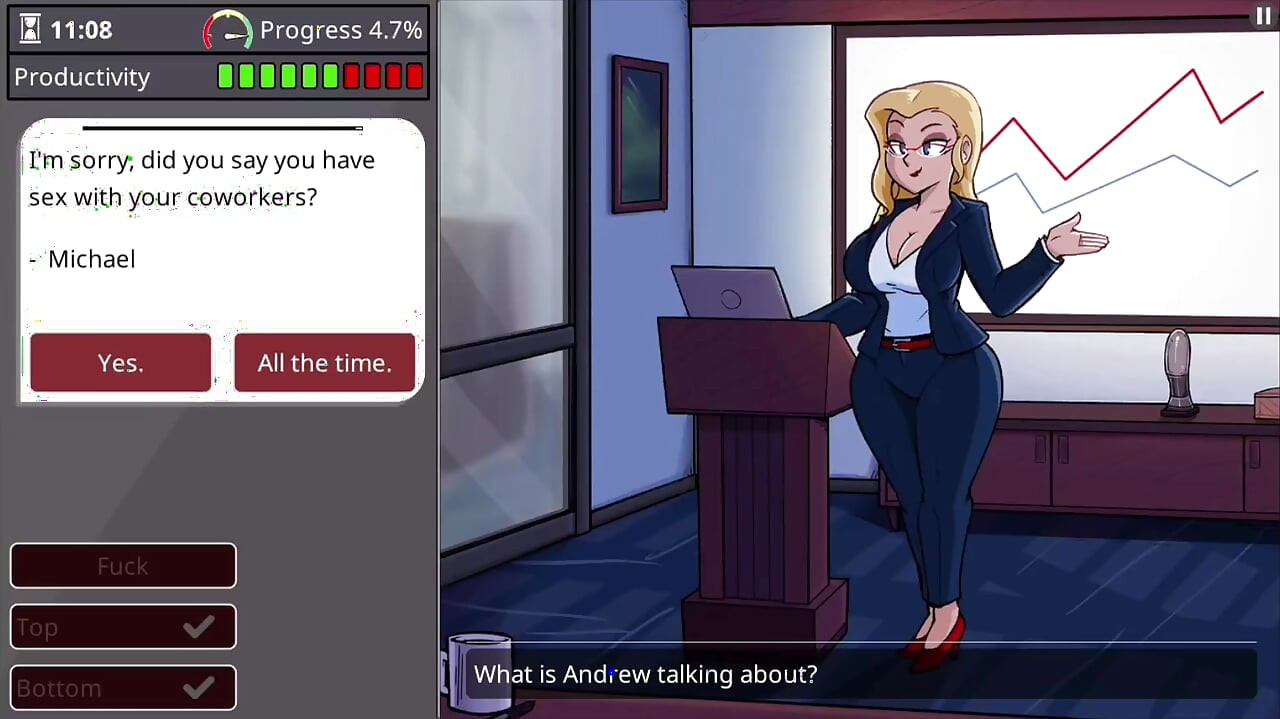 Girl with big boobs and big ass takes monster cock - barely working gameplay level 3