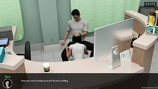 Suster nakal ngasih pelajaran pribadi anatomi "langsung" dan ujian seks oral spesial - perawatan medis - oleh 10ki