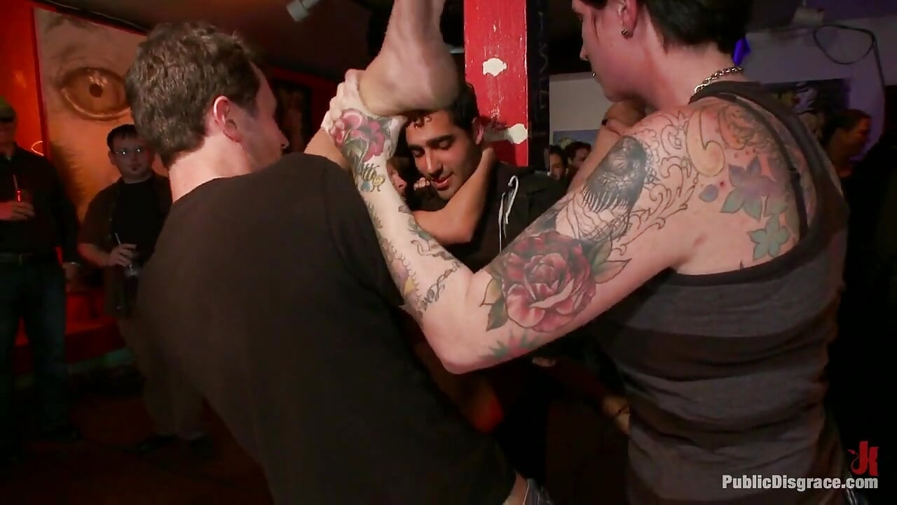 Big Boob Blonde Pornstar Gets Ass Fucked in a Bar