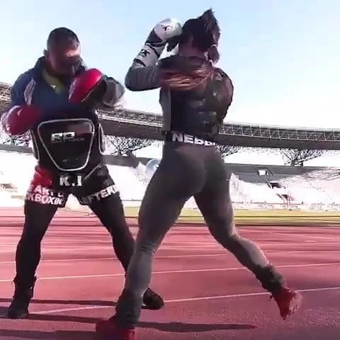 Meaty Brute Kickboxing Grey Leggings