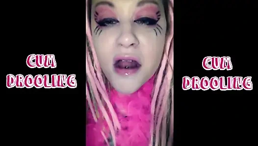 Слюни спермы с хлюпающими звуками, продолжительное