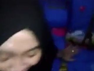 Hijab blowjob cumshot