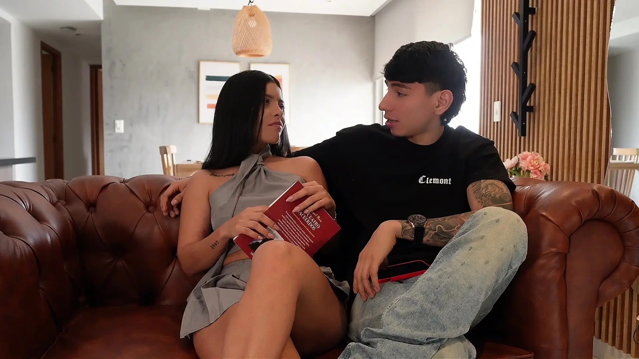 My classmate helps me with my homework and out of gratitude I fuck her