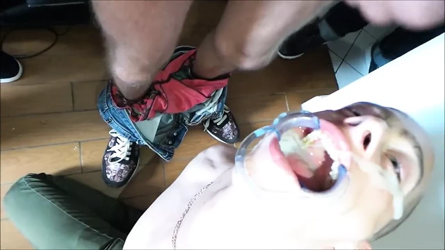 bukkake boy gargling loads blasen cum 7