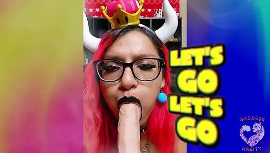 Göttin Seltenheit liebt es, Mario einen als Bowsette zu geben