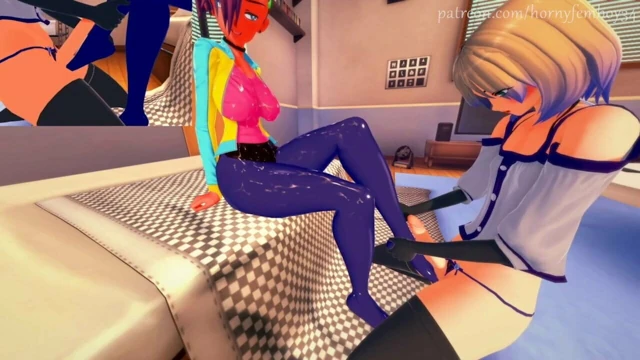 Moikaloop allowed Femboy to rub his dick on her legs