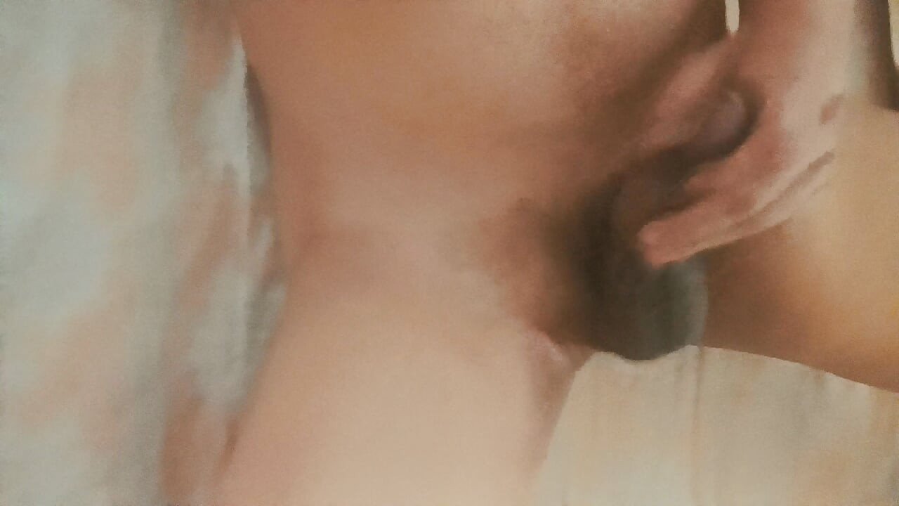 Hard dick masturbation