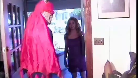 Blonde slut loves banging on the sofa and her big boobs bouncing