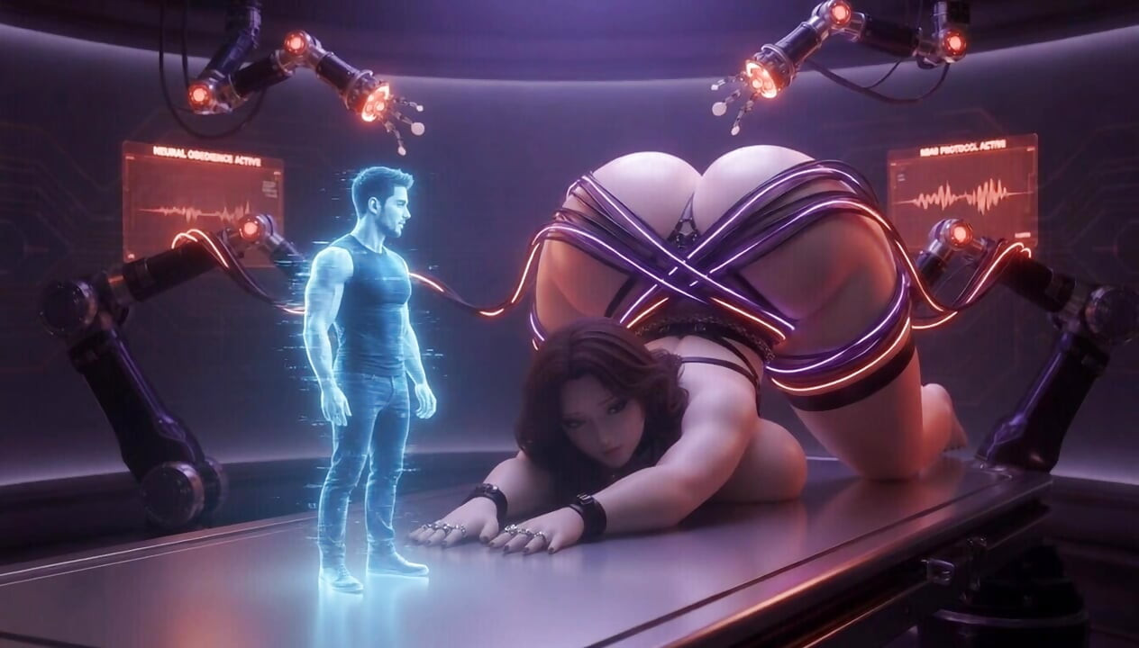 Madrasta em câmara de escravos  neural - peitos enormes e obediência suculenta da bunda