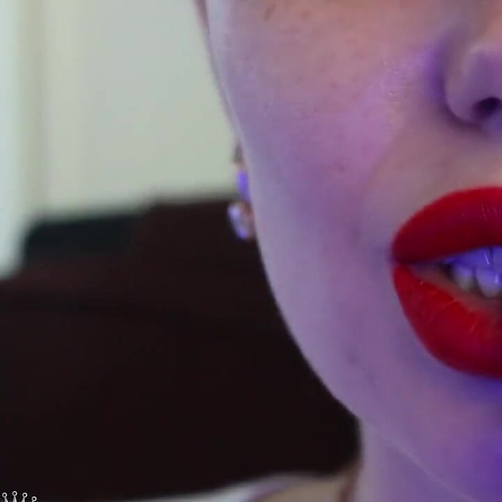 Grab Your Cock and Join Me for an Amazing Smoking Sesh. You're Obsessed with Smoking and Beautiful Big Red Lips! Different Sides
