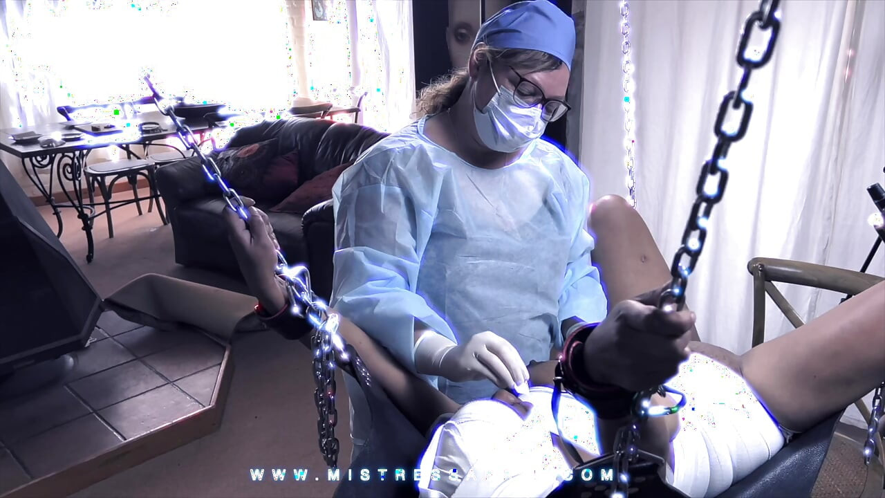 Dominatrix Mistress April - Surgical Pussy Sewing Episode 1