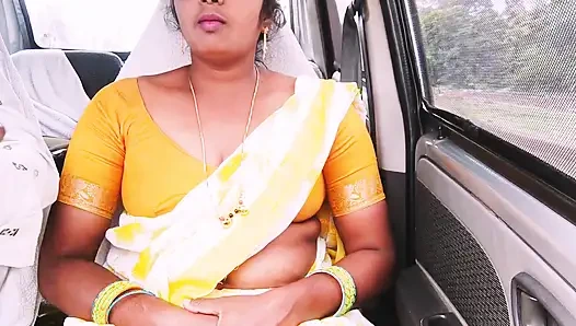 Indischer auto-sex. Hausmädchen versucht mit dem Hausbesitzer zu ficken. Telugu dirtytalk.