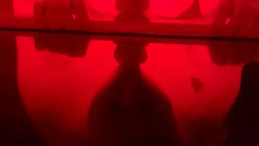 BBW MILF nimmt dildo schmutzig pOV tief in den hals
