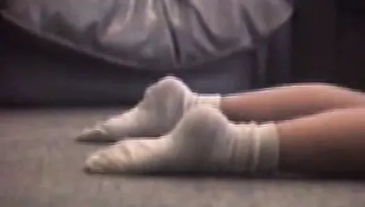 Feet in socks Foot hump and cum