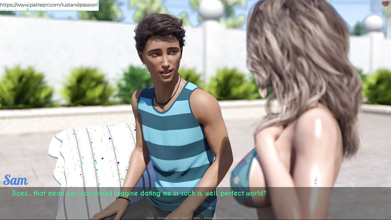 AWAM - Сэм на массаже, лосьон на спине Sophia