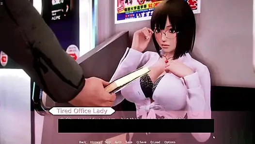 Hiro Massaging Japanese Milf Office Lady Boobs In Train