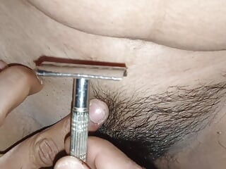 Shaving live Desi bhabhi hot