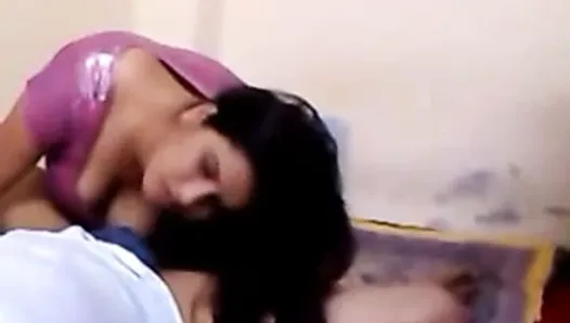 hot desi Indian aunty giving blowjob and fucking lover