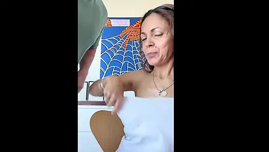 And now for something completely different - MILF gets caught!