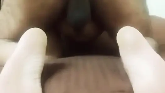 Couple Enjoy the Dildo