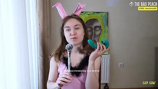 Fertig! Natürlich. Ich schaue mir ein Spielzeug im Hasenkostüm an. Bad Peach))))))