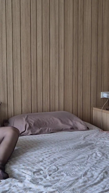 Iconic moment from "Caught on Masturbating Step Sister. My stepsister seduced me. Masturbation in pantyhose, tights fetish"