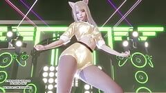 Mmd t-ara - fără zahăr Ahri Seraphine Akali sexy fierbinte kpop dans League of Legends 4k necenzurat