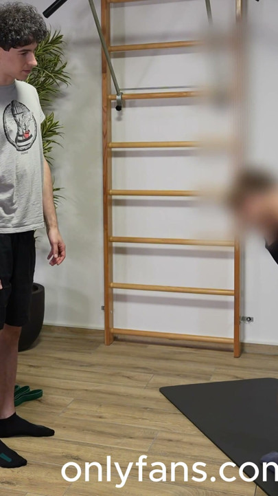 I suck my gym buddy until he squirts in my mouth | Clip 1