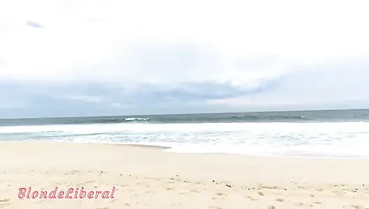 With Micro Bikini on Rio Beach